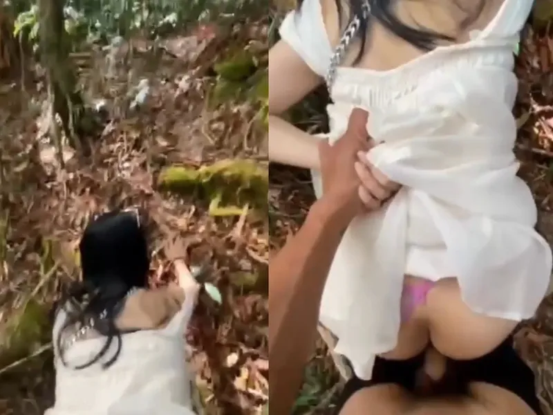 đi tour với gia đình mà anh dam dang quá lôi em vào rừng doggy